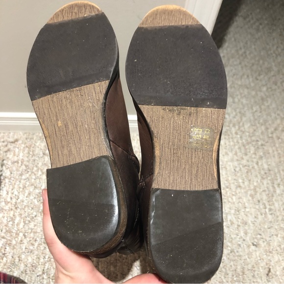 Arturo Chiang Brown Leather Knee High Riding Boots, Women’s 8M/38 - Picture 7 of 9